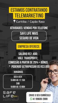 VAGA EMPREGO / TELEMARKETING 