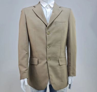 Blazer Wolens original tam 48 Longo Cor bege