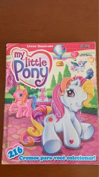 Livro Ilustrado My Little Pony - álbum de figurinhas