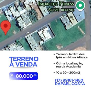 Ótima Oportunidade de Terreno em Nova Aliança 