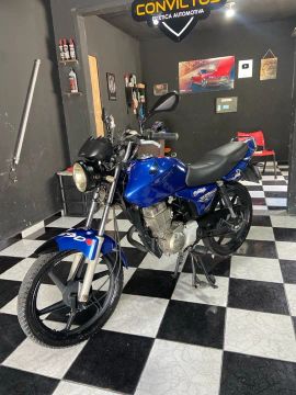 Moto Honda CG 150 Fan 2023 Azul