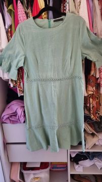 Vestido verde claro