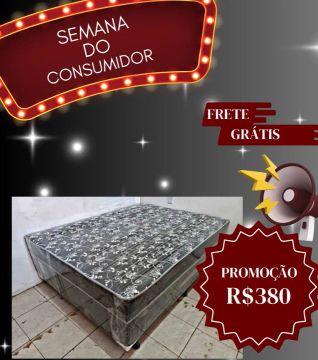 Cama Box de Casal - Frete Grátis - Promoção!