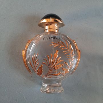 Frasco vazio perfume Olympea Solar  Paco Rabanne