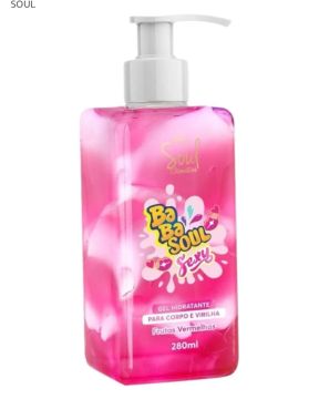 Gel Hidratante para Corpo e Virilha Ba Ba Soul Sexy - Frutas Vermelhas 280ml