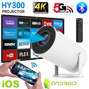 Projetor Portátil 4K Full HD - Cinema em Casa 130 Polegadas. Entrega Grátis!