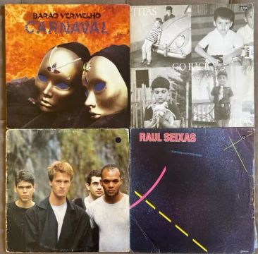 Lote 10 Lps Rock Nacional Raul Barão Titãs Cazuza Legião e mais