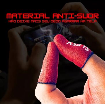 Par de Luvinhas Gamer Dedos - Anti-Suor