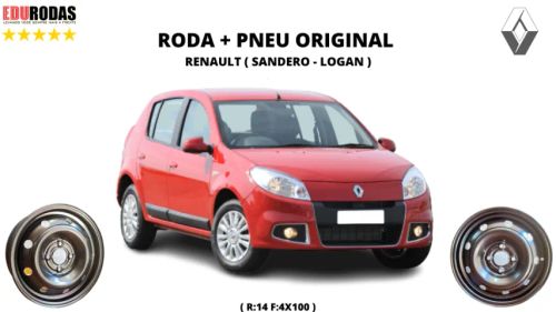 Estepe Renault Sandero e Logan Roda De Ferro Original Aro 14  