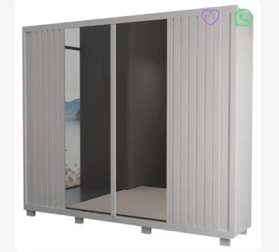 Guarda-Roupa Casal Bom Pastor Classic Boss 2 portas 6 Gavetas e Espelhos