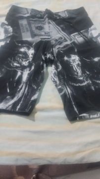 Shorts de Praia Masculino com Estampa de Dinheiro