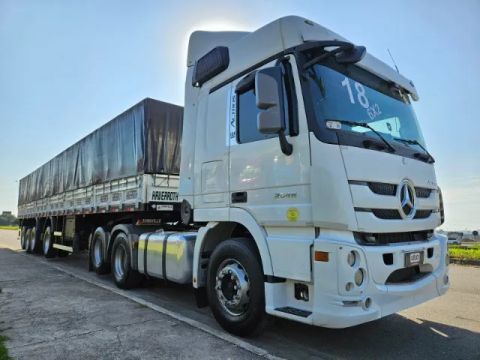 Mb Actros 2546 6x2 Ano 18 Aut + 4 Eixo 2024 Joinville 14.5 x 1.80 mts com pneus Comp naval