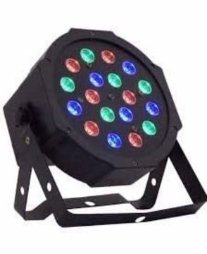 Canhão Refletor 18 Led Rgb Jogo De Luz Dj Festa lk 184