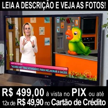 TV LG 29'' (NÃO É SMART!), Usada em Ótimo Estado!