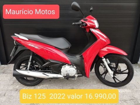 Honda Biz 125 2022 - Impecável - R$ 16.990,00