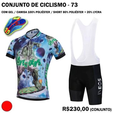 Camisa de Ciclismo Hulk +Bretelle