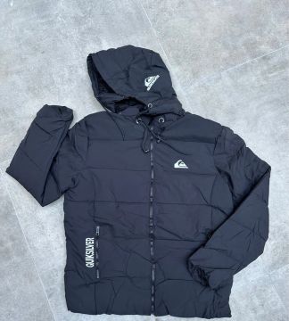 Jaqueta de inverno Quiksilver - Preta com fone de ouvido embutido 