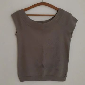 Blusa Rock Star Assimétrica Hering Marrom - Tamanho P