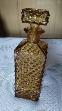 Licoreira Âmbar Bico De Jaca Antiga Original 750ml #av