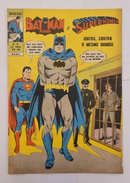 Hq gibi Invictus Batman e Super Homem ebal n67 terceira edição ano 1972