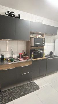 Armários de Cozinha Moderno e lavadora 