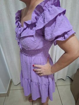 Vestido adulto lilás 