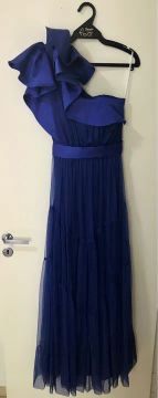 Vestido de festa azul - usado uma única vez 