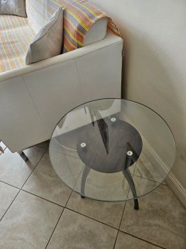 Mesa de centro de vidro moderna