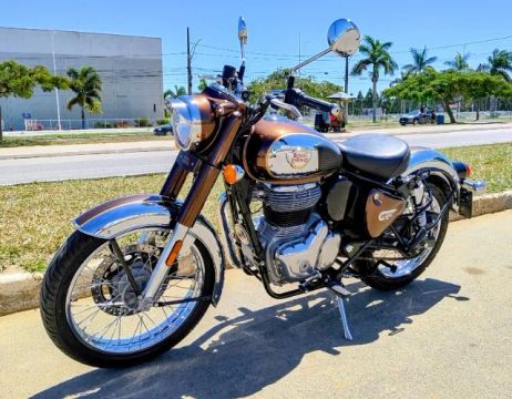 Classic 350 Chome Marron
