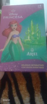 Relógio Infantil Interativo Ariel - Princesa Disney