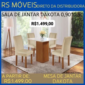 Mesa de jantar entrega e montagem grátis para toda Maceió 