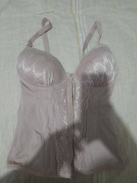 Corset renda bege - tamanho M