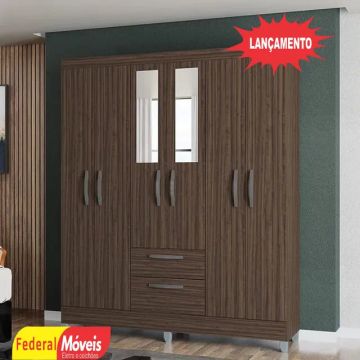 GUARDA ROUPA 6 PORTAS OFERTA TEMOS CREDIARIO 