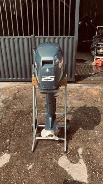 Motor de popa Yamaha, pouco usado, 2 T, 25Hp (cartão, em até 12x)