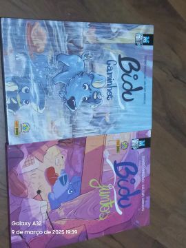  Conjunto 2 Livros capa dura Bidu Juntos e Caminhos