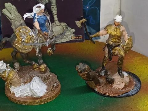 figuras em miniaturas em resina 