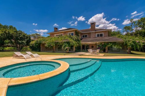 Casa com vista para o campo de golfe