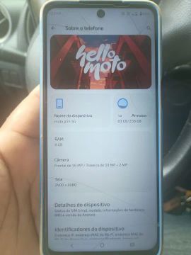 Moto G54 5G - em ótimo estado, marcas de uso e ainda na garantia. 
