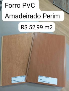 Forro PVC Amadeirado Perim - R$ 52,99 m2
