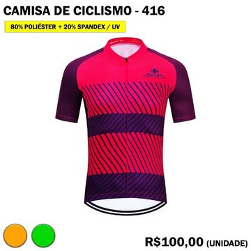 Camisa de Ciclismo Pink Escuro