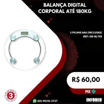 Balança Digital Corporal de até 180kg