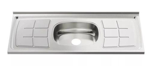 Cuba de cozinha em aço inox, usada