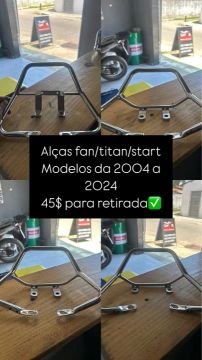 Alças para Fan/Titan/Start 2004 a 2024