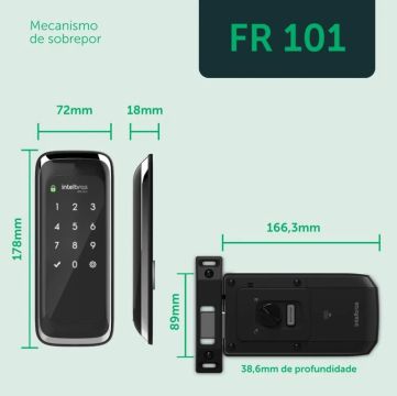 Fechadura Eletrônica Intelbras FR 101 - Segurança e Praticidade