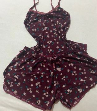 Conjunto de pijama feminino floral TAM P