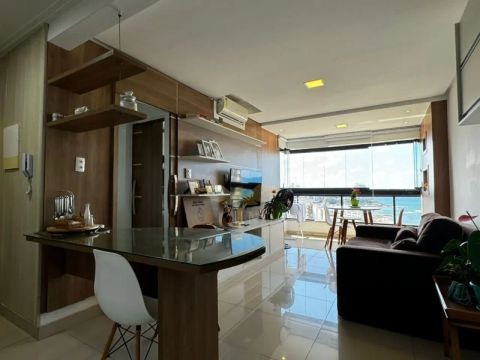 Apartamento Com 1 Quarto Em 47M² E 2 Vagas De Garagem No Rio Vermelho. 185FBEH