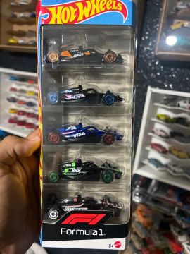 Hot Wheels Formula 1 - 5 Carros - Brinquedo