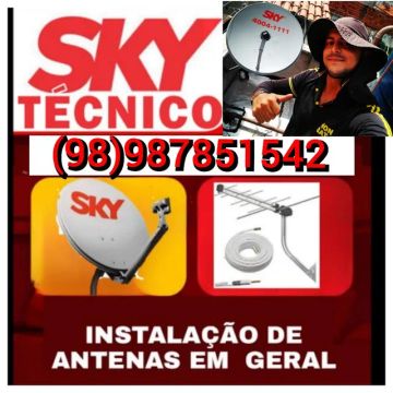 Técnico sky, antena digital, antena sky, antenista 