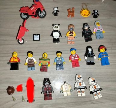 Lego - lote de minifiguras originais e acessórios 