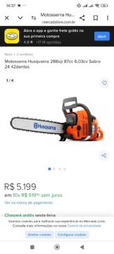 Motosserra husqvarna XP A Gasolina 87cv